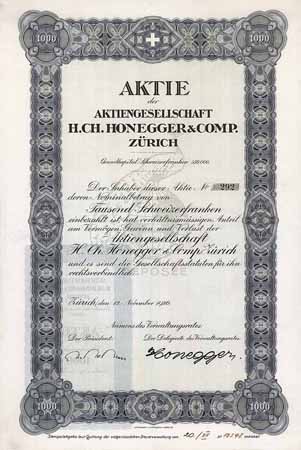 AG H. Ch. Honegger & Comp.