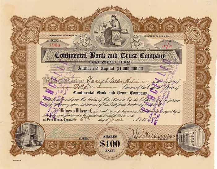 Continental Bank and Trust Co.
