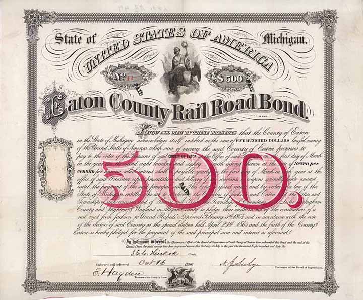 Eaton County Rail Road Bond