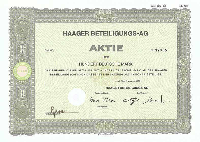 Haager Beteiligungs-AG