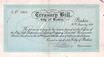 City of Bahia Treasury Bill