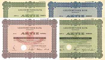Geestemünder Bank AG (19 Stücke)