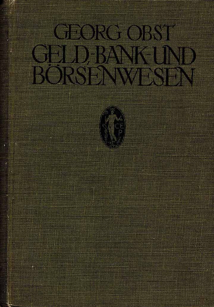 Geld,- Bank- und Börsenwesen