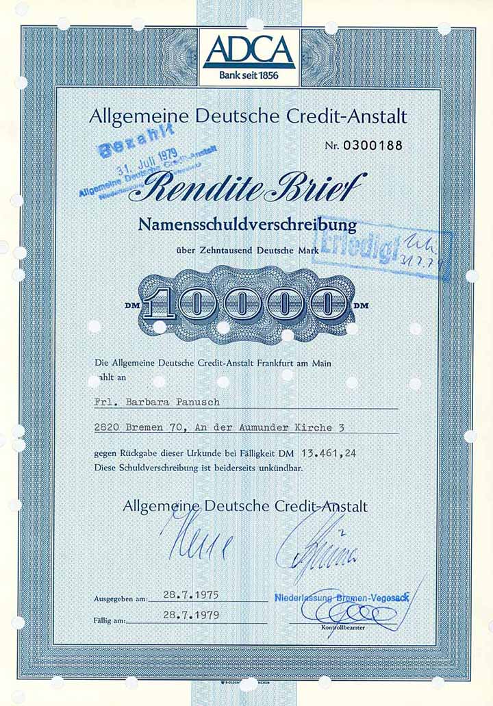 Allgemeine Deutsche Credit-Anstalt