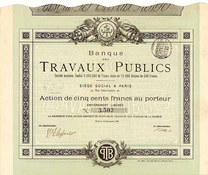 Banque des Travaux Publics S.A.