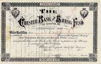 Chester Bank and Saving Fund