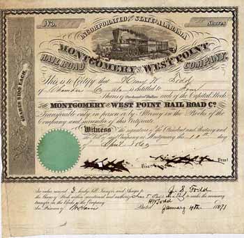 Montgomery & West Point Railroad