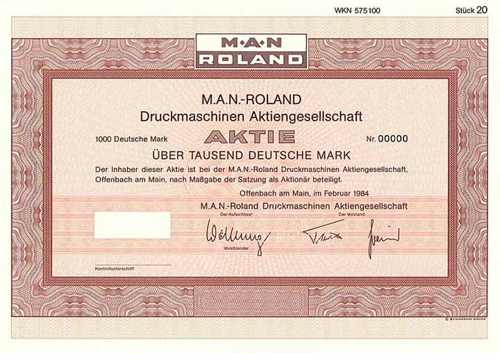 M.A.N.-Roland Druckmaschinen AG