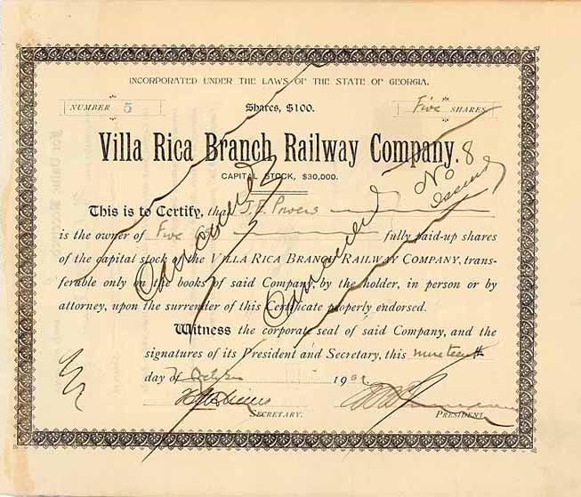 Villa Rica Branch Railway