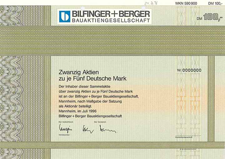 Bilfinger + Berger Bauaktiengesellschaft