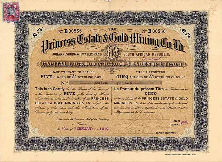 Princess Estate & Gold Mining Co. Ld.