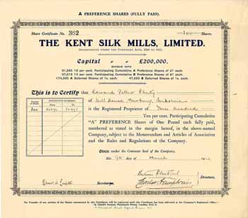 Kent Silk Mills, Ltd.