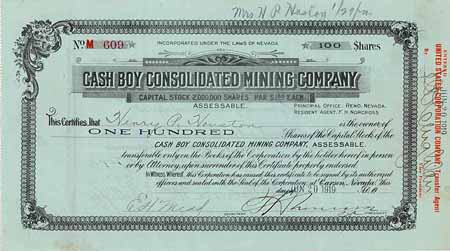 Cash Boy Consolidated Mining Co.