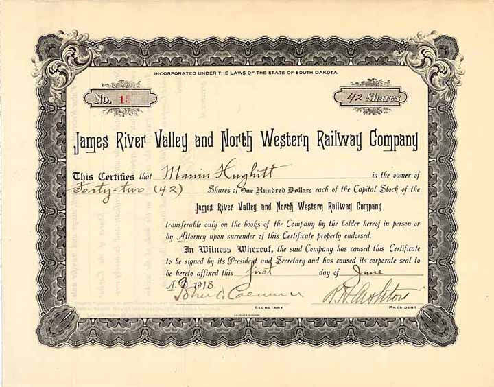 James River Valley & North Western Railway