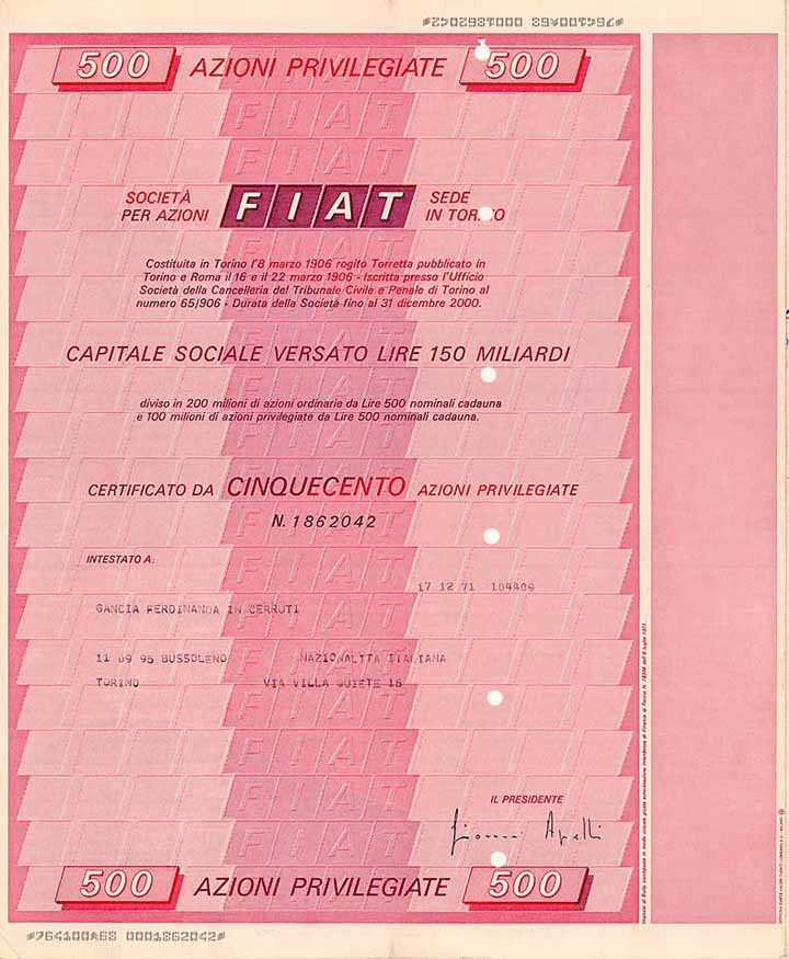 FIAT S.p.A.
