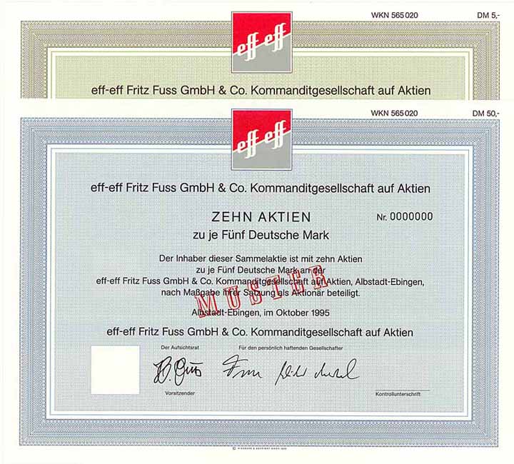eff-eff Fritz Fuss GmbH & Co. KGaA (2 Stücke)