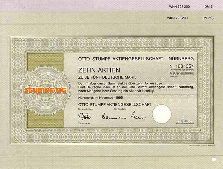 Otto Stumpf AG (2 Stücke)