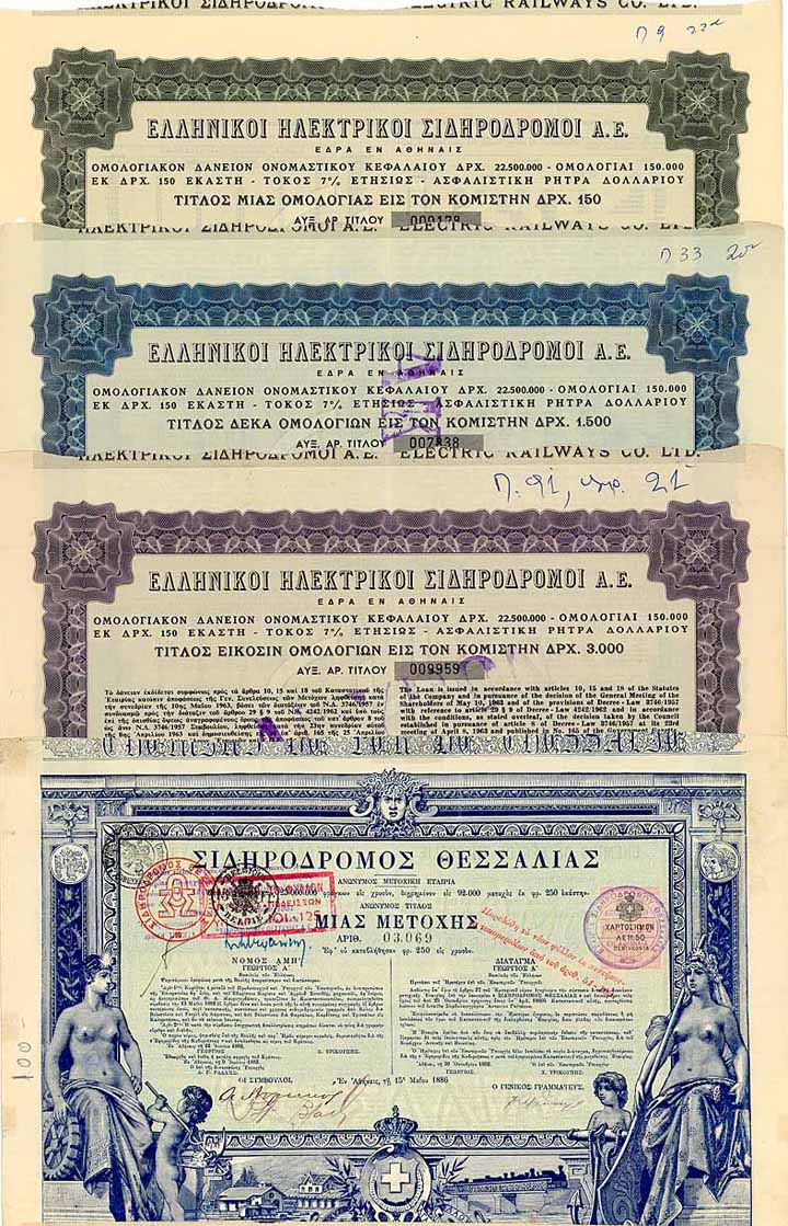 Griechenland - Eisenbahn (20 Stücke)
