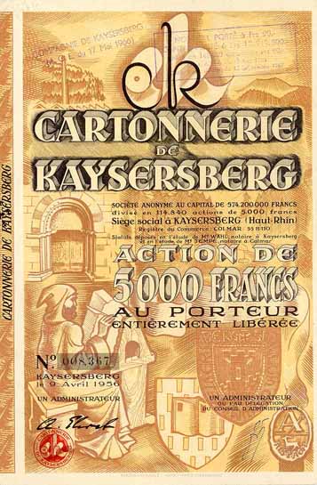 Cartonnerie de Kaysersberg S.A.