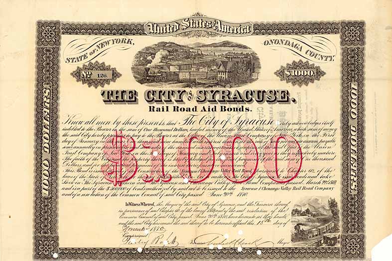 City of Syracuse (Syracuse Northern und Syracuse & Chenango Valley Railroad)