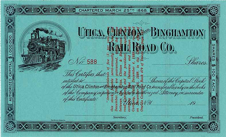Utica, Clinton & Binghamton Railroad