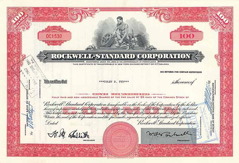 Rockwell-Standard Corp.