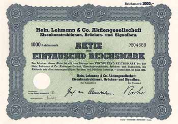 Hein, Lehmann & Co. AG Eisenkonstruktionen, Brücken- u. Signalbau