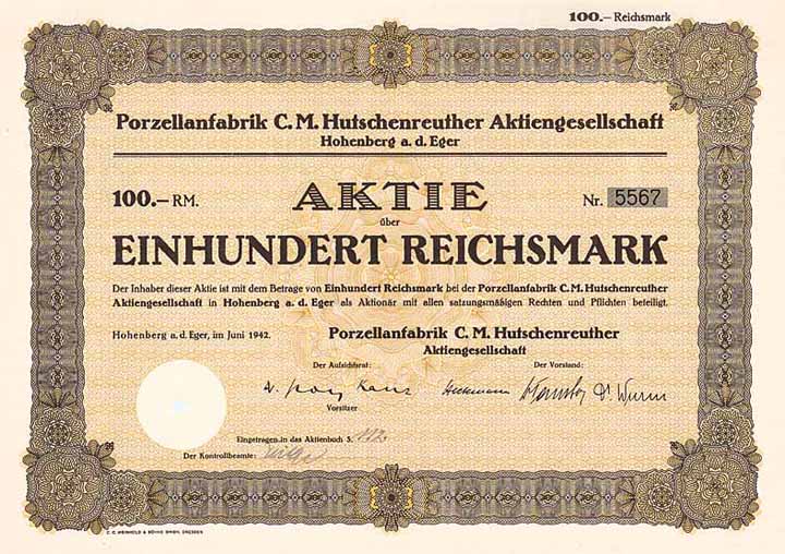 Porzellanfabrik C. M. Hutschenreuther AG