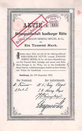 AG Isselburger Hütte vorm. Johann Nering Bögel & Cie.