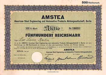 AMSTEA American Steel Engineering and Automotive Products AG