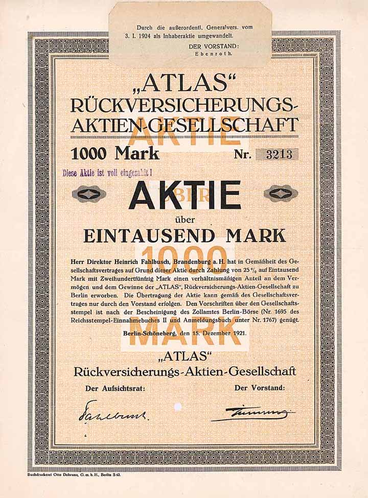 Atlas Rückversicherungs-AG