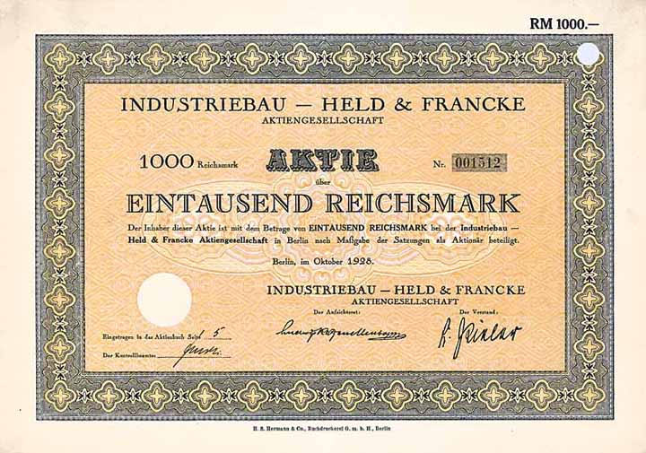 Industriebau - Held & Francke AG