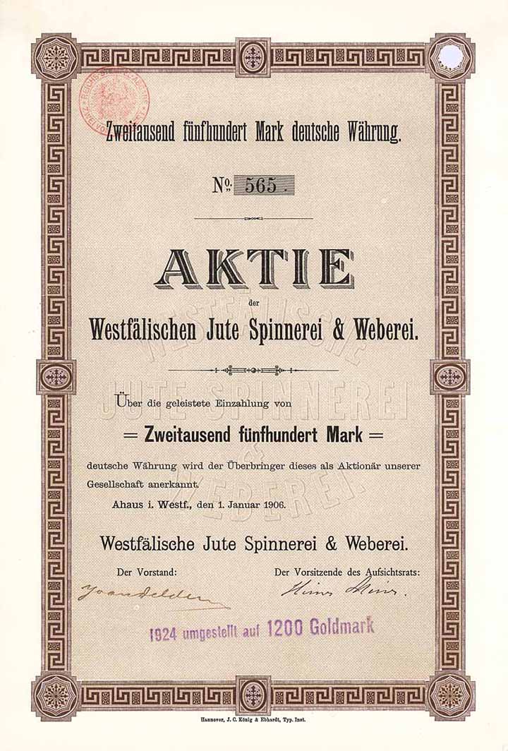 Westfälische Jute Spinnerei & Weberei