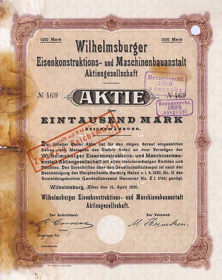 Wilhelmsburger Eisenkonstruktions- und Maschinenbauanstalt AG