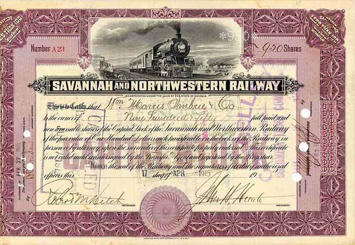 Savannah & Northwestern Railway