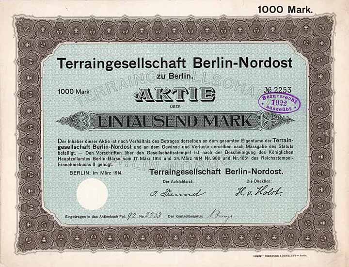 Terraingesellschaft Berlin-Nordost