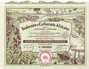 Sisaleraies et Carburants Africains anciennement Distilleries Africaines S.A.