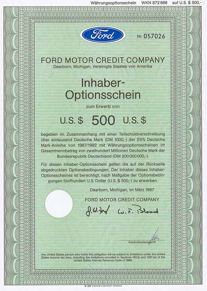 Ford Motor Credit Co.