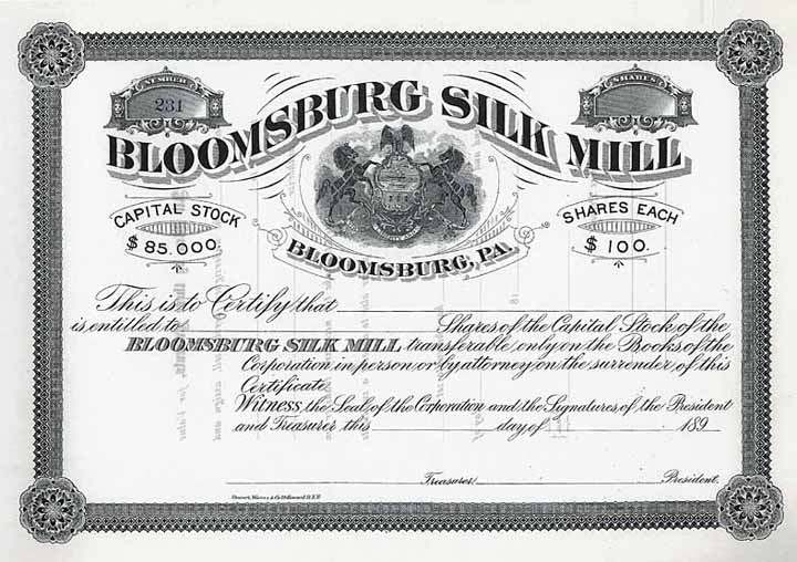 Bloomsburg Silk Mill