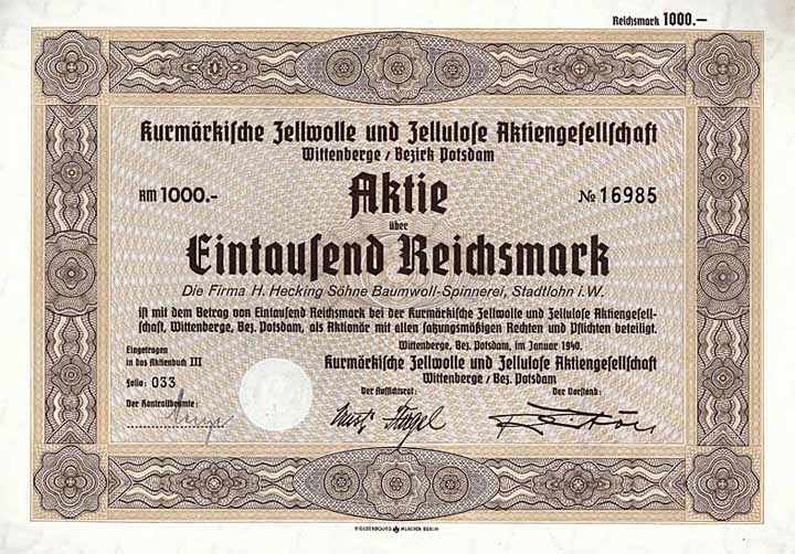Kurmärkische Zellwolle und Zellulose AG
