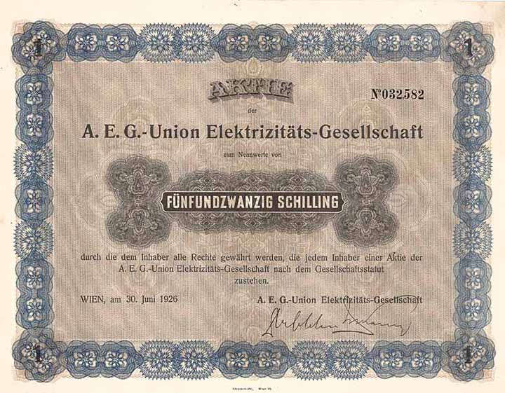 A.E.G.-Union Elektrizitäts-Gesellschaft