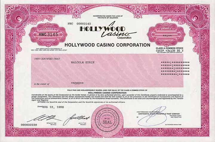 Hollywood Casino Corp.