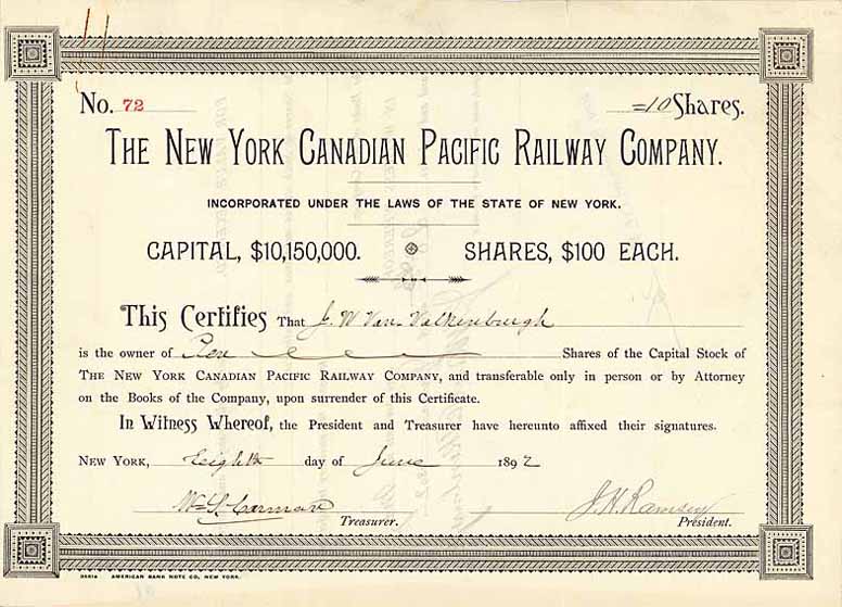 New York Canadian Pacific Railway