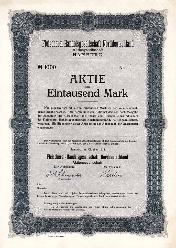 Fleischerei-Handelsgesellschaft Norddeutschland AG