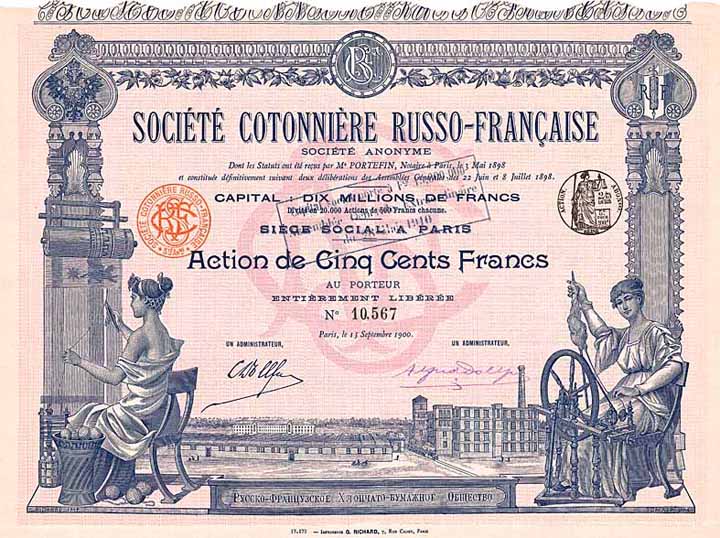 Société Cotonnière Russo-Francaise S.A.