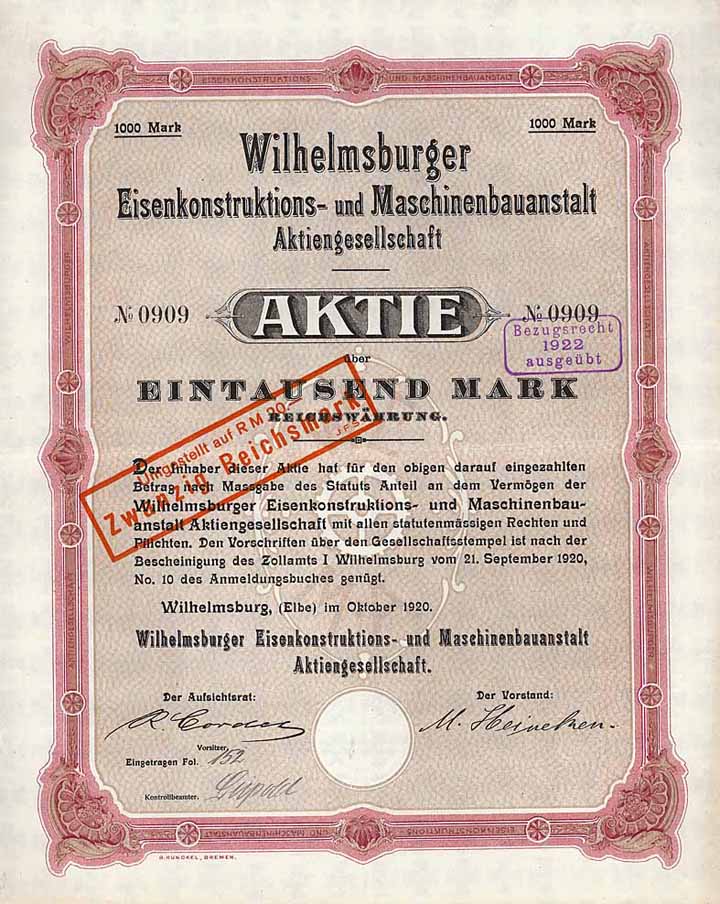 Wilhelmsburger Eisenkonstruktions- und Maschinenbauanstalt AG