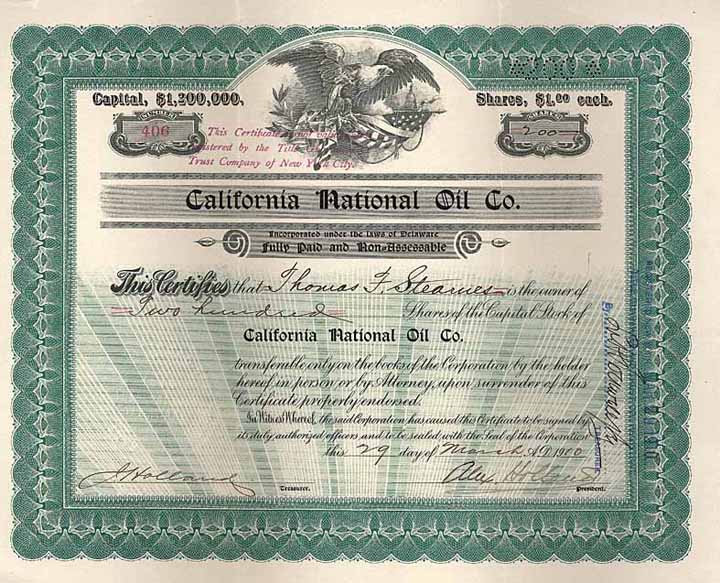 California National Oil Co.