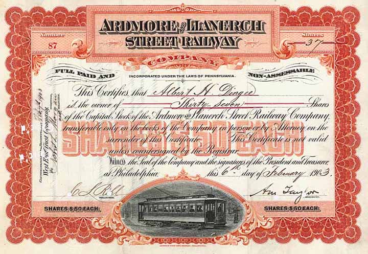 Ardmore & Llanerch Street Railway