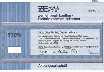 ZEAG Zementwerk Lauffen - Elektrizitätswerk Heilbronn AG