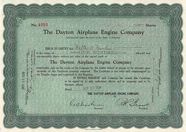 Dayton Airplane Engine Co.